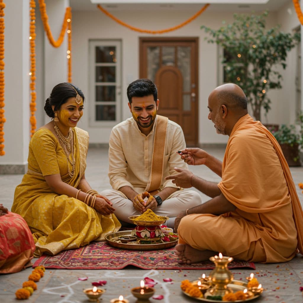 Haldi Ceremony Puja